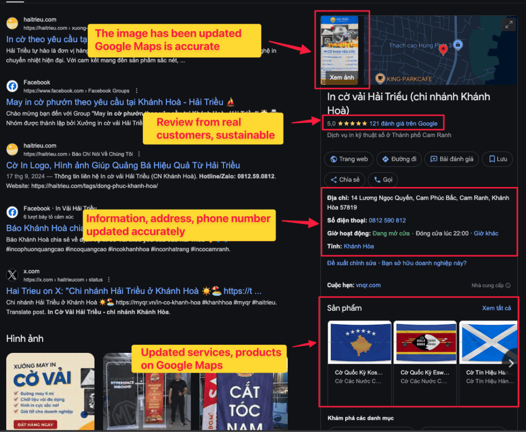 real reviews by a vietnam business