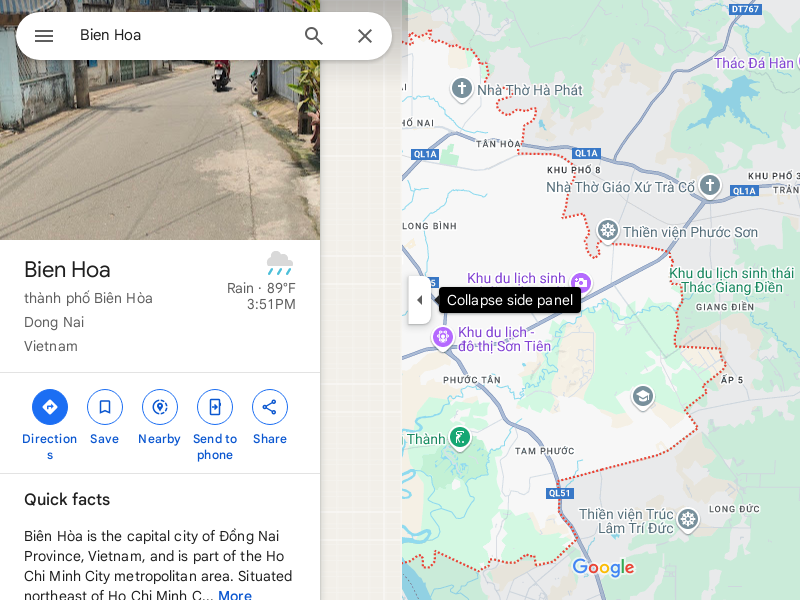 tao va xac minh maps dong nai