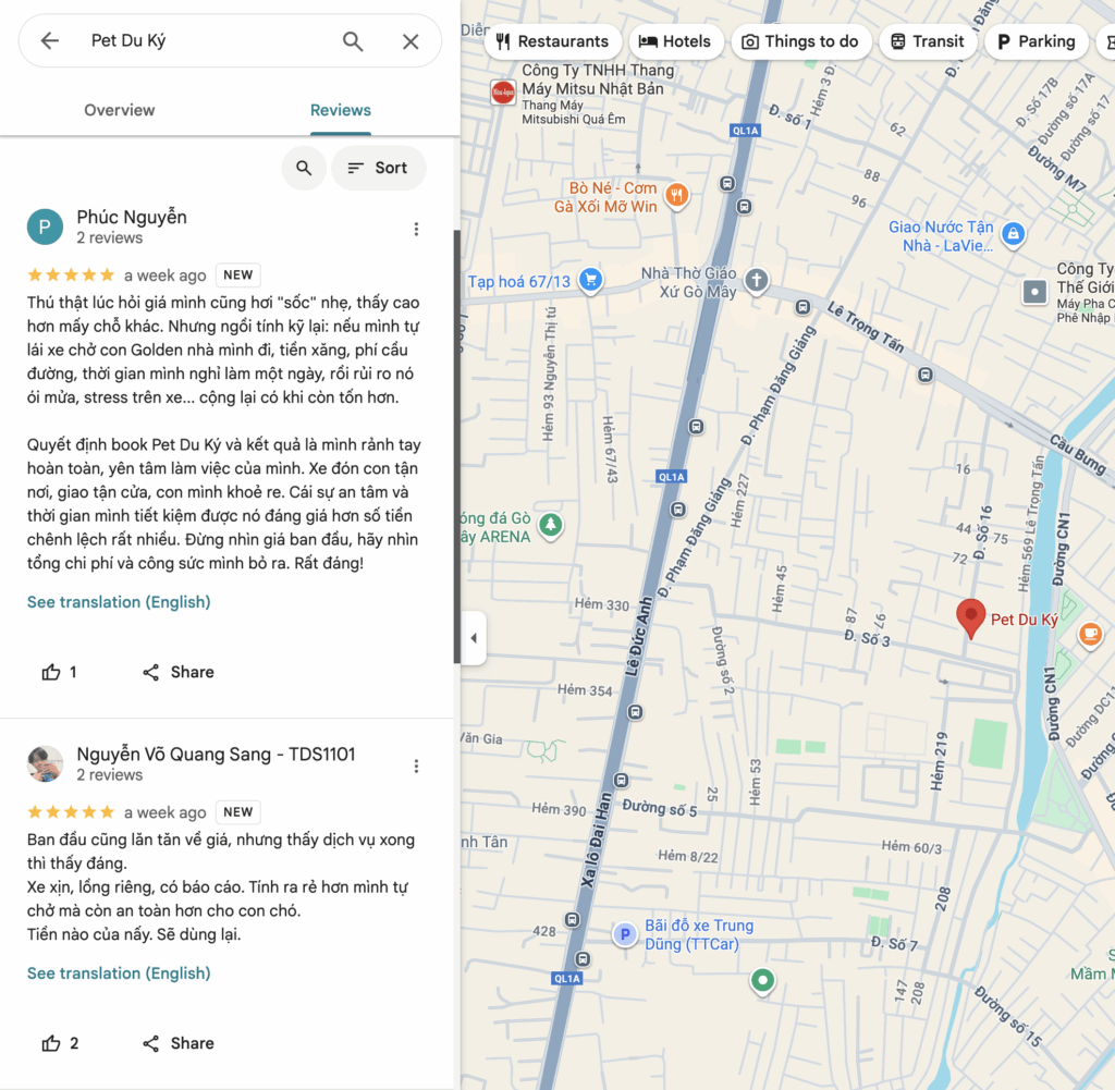 nhung review chan thanh tu khach hang la yeu to thanh cong cua pet du ky