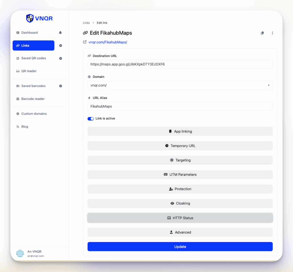 vnqr dashboard giup xay dung chien dich marketing linh hoat