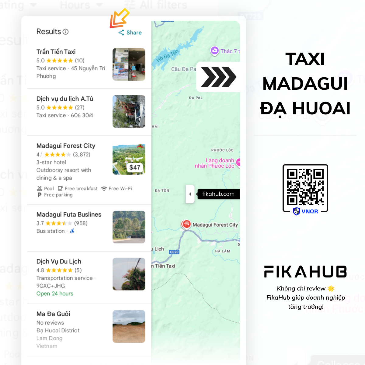 len top google maps taxi madagui da huoai lam dong