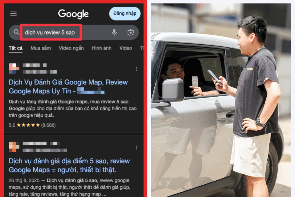 mua review ao vs the review google maps