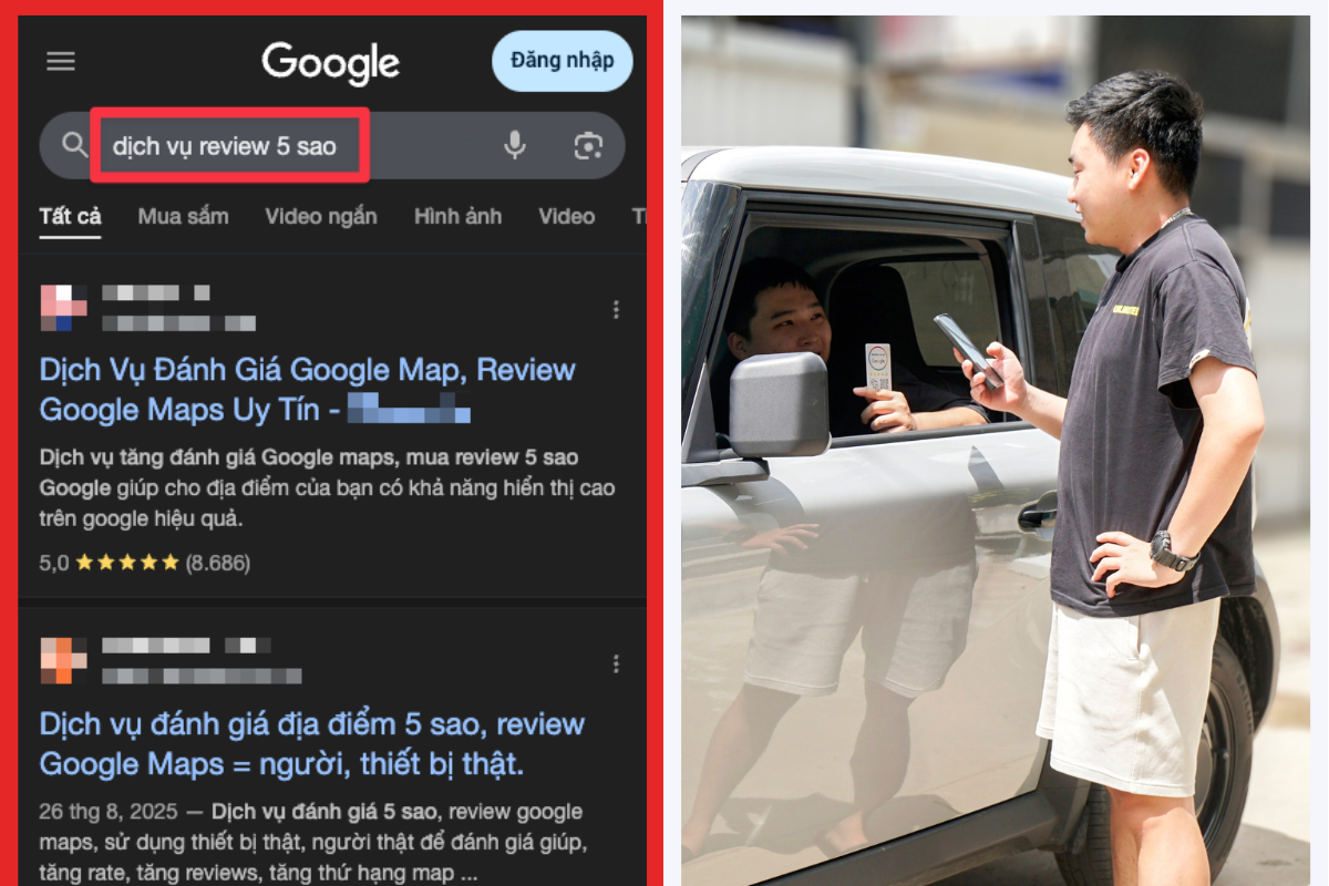 mua review ao vs the review google maps